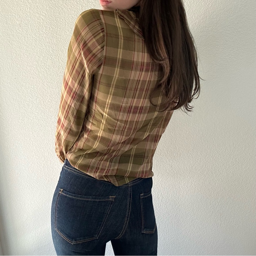 NWT Ralph Lauren Plaid Blouse - Picture 3 of 5